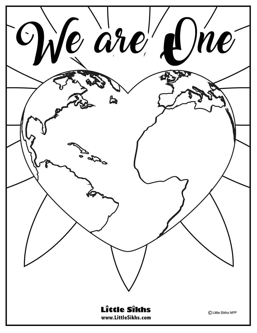 Printable Diversity Coloring Pages