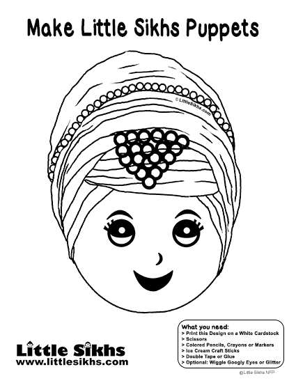 Little Sikhs Puppet (Kaur)