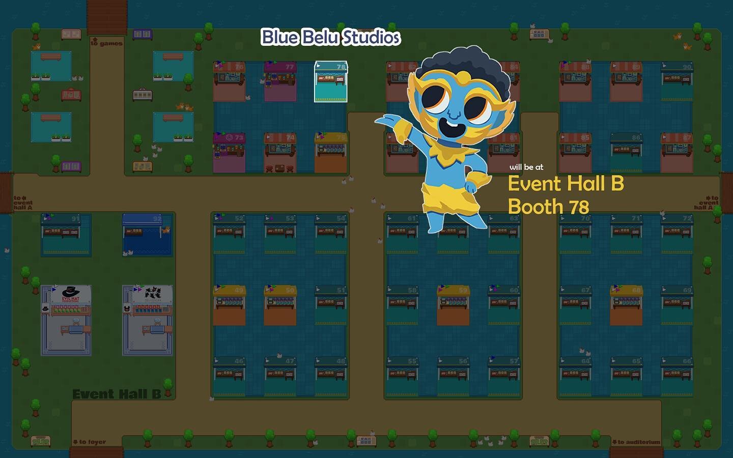 Here&rsquo;s little BB being a helpful guide to find our cozy booth #78 in Event Hall B at #SessionZeroOnline hosted by @gngmeets on Jan 30th. 

Visit the Blue Belu booth to discover more about our upcoming 5e Setting, Moonsoon: Islands of Tooj along