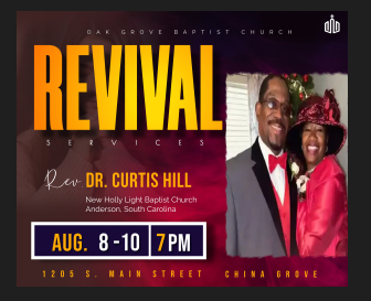 Oak Grove Baptist Church Revival Services