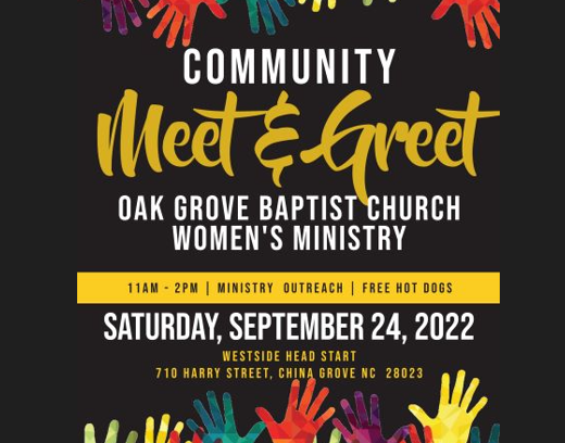 Upcoming Community Meet and Greet