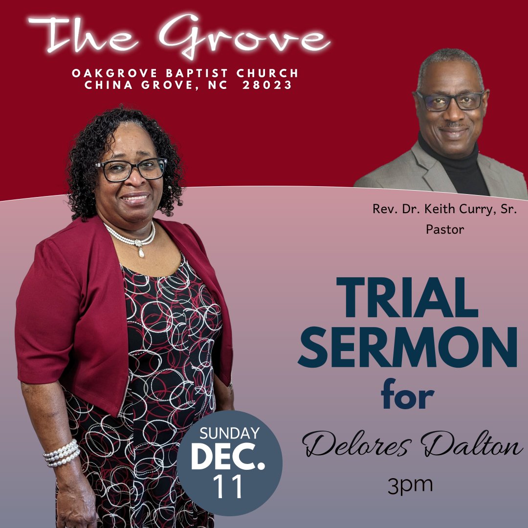 Sister Delores Dalton Initial Sermon - Sunday, December 11th