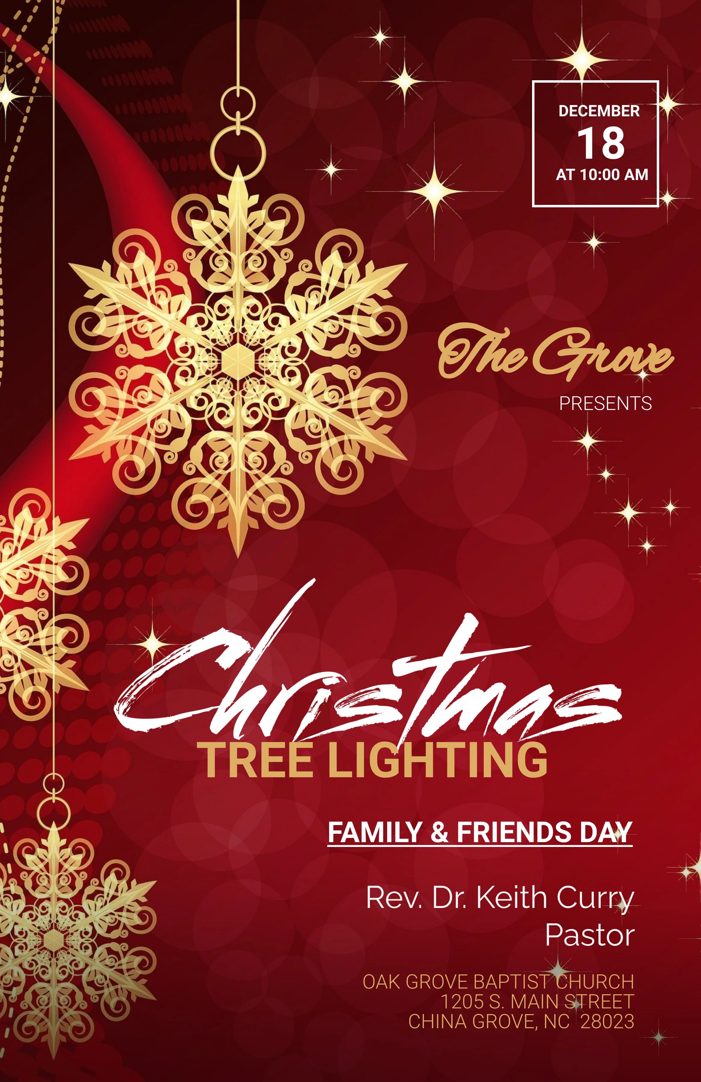 Family &amp; Friends Day “Christmas Tree Lighting”