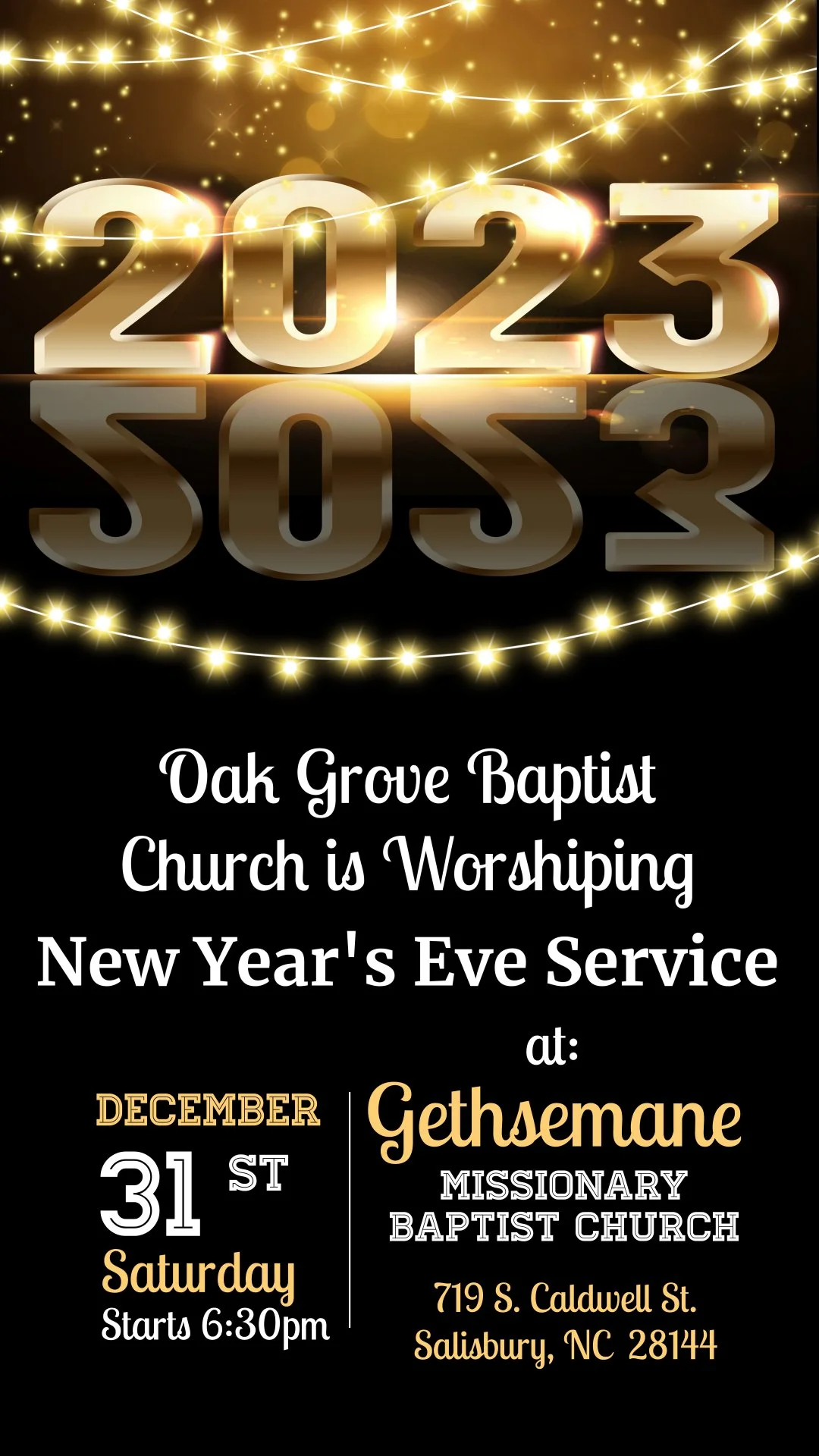 New Years Eve Service