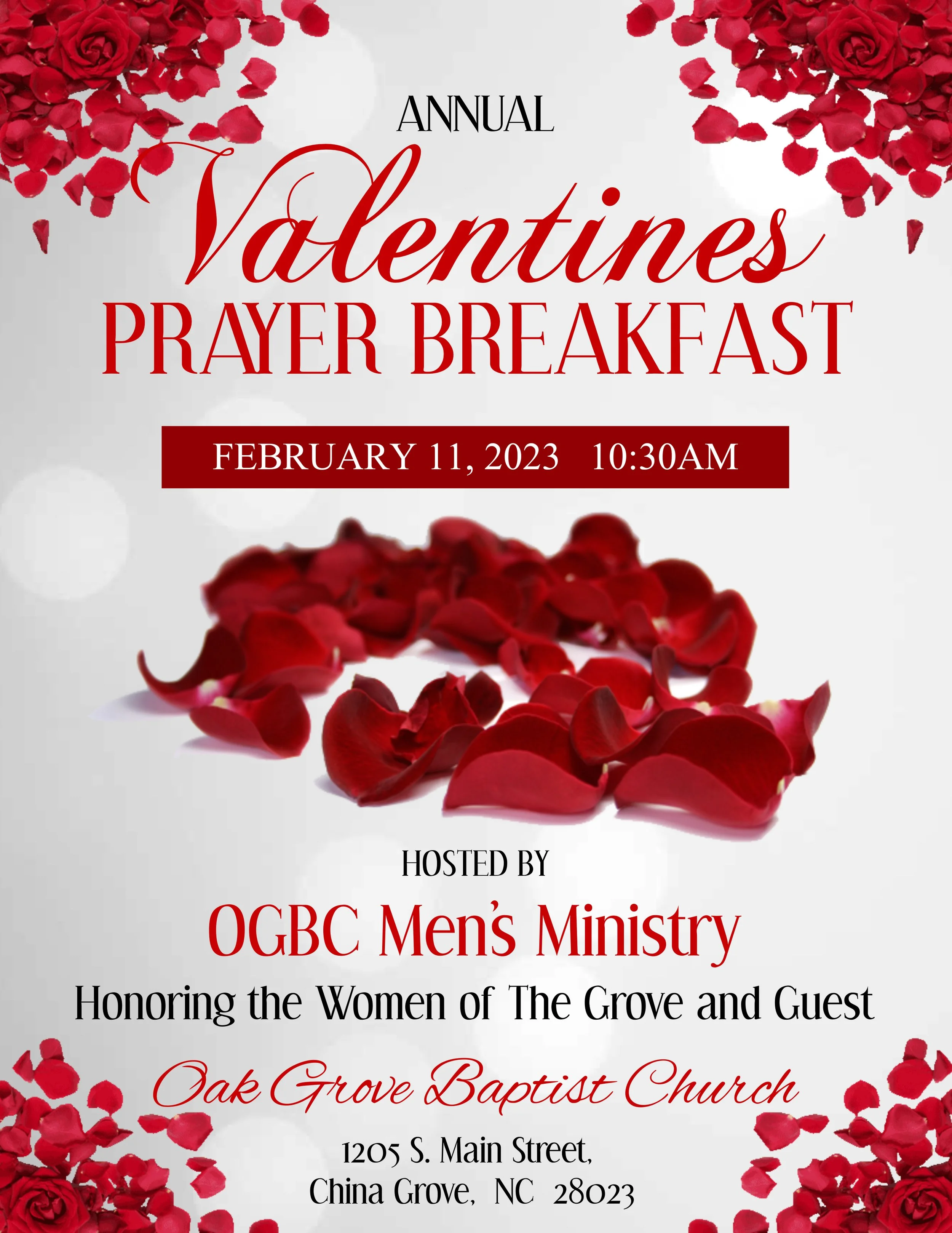 Oak Grove Men's Ministry "Valentine Day Prayer Breakfast"