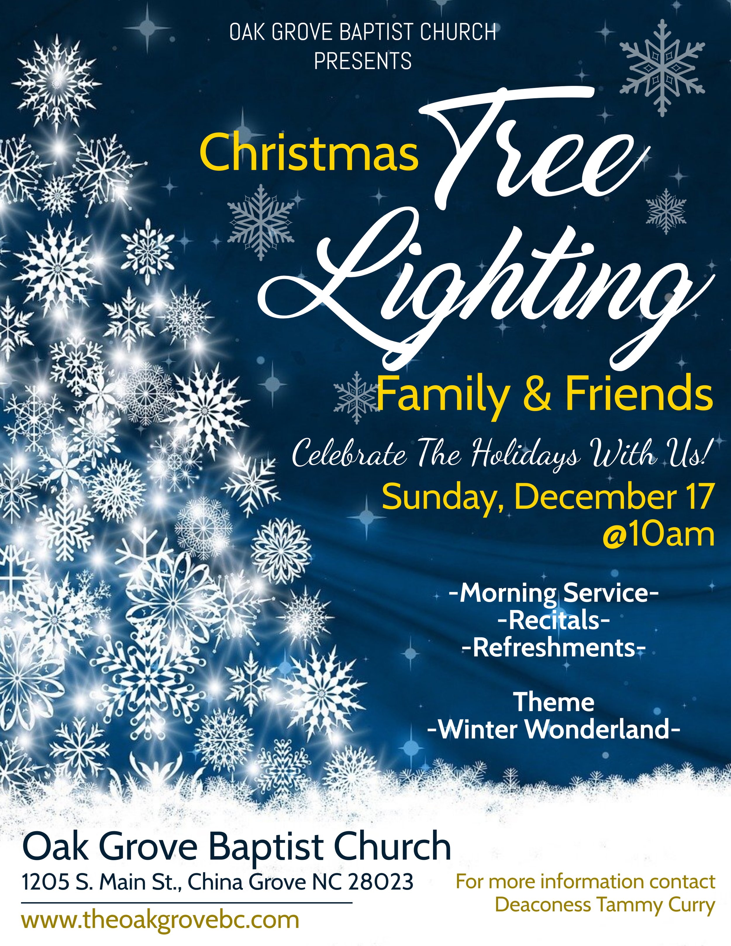 Family &amp; Friends Day:  Christmas Tree Lighting