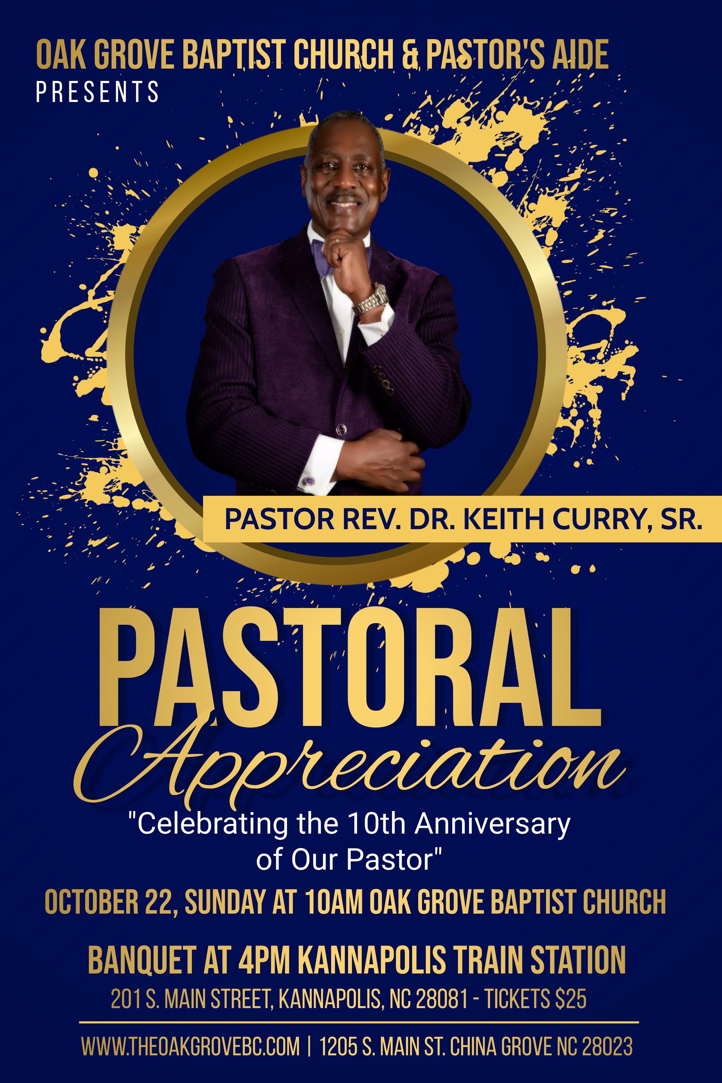 Oak Grove Baptist Church Celebrates Dr. Keith Curry's 10th Anniversary