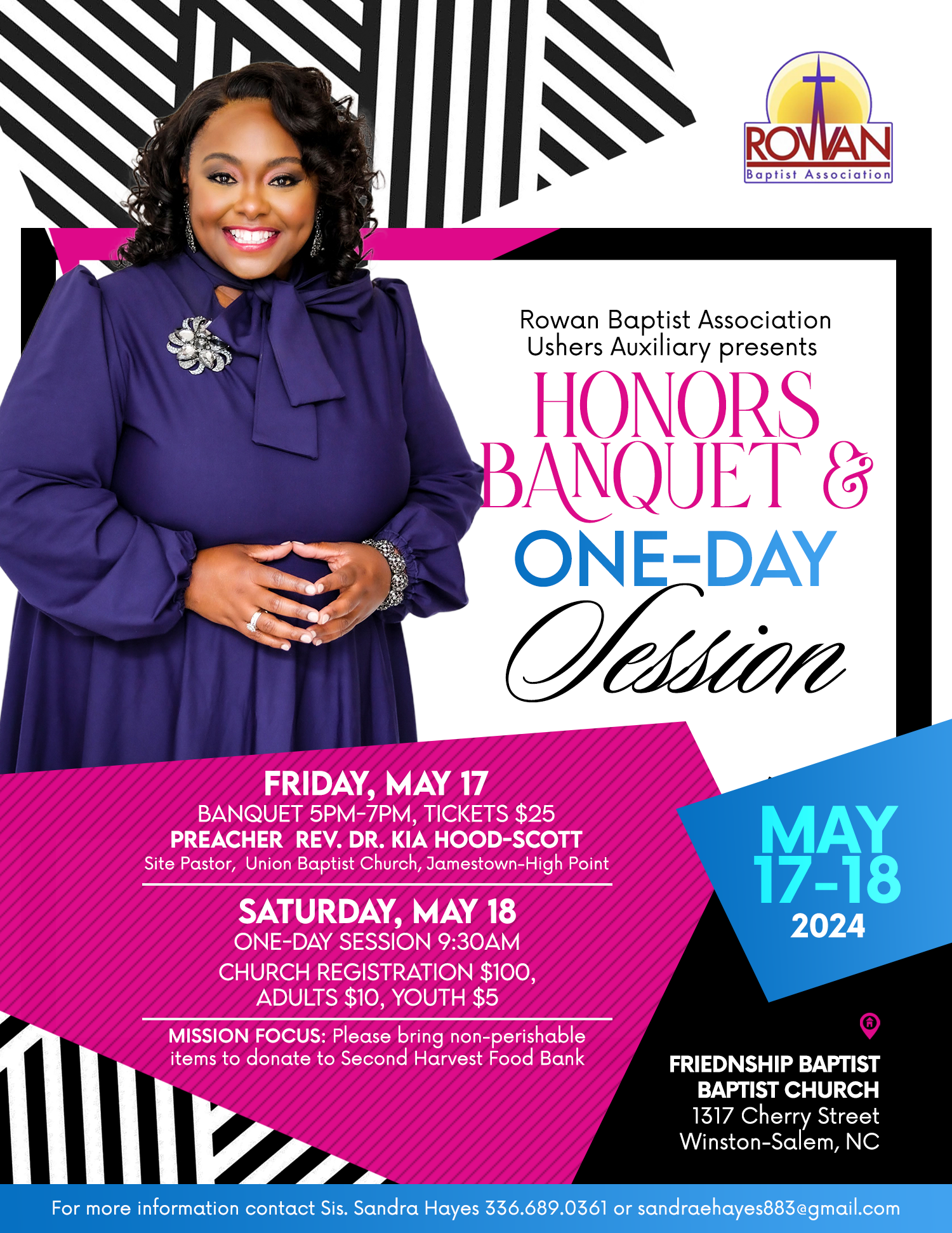 Rowan Baptist Association Ushers Auxiliary Banquet and One Day Session