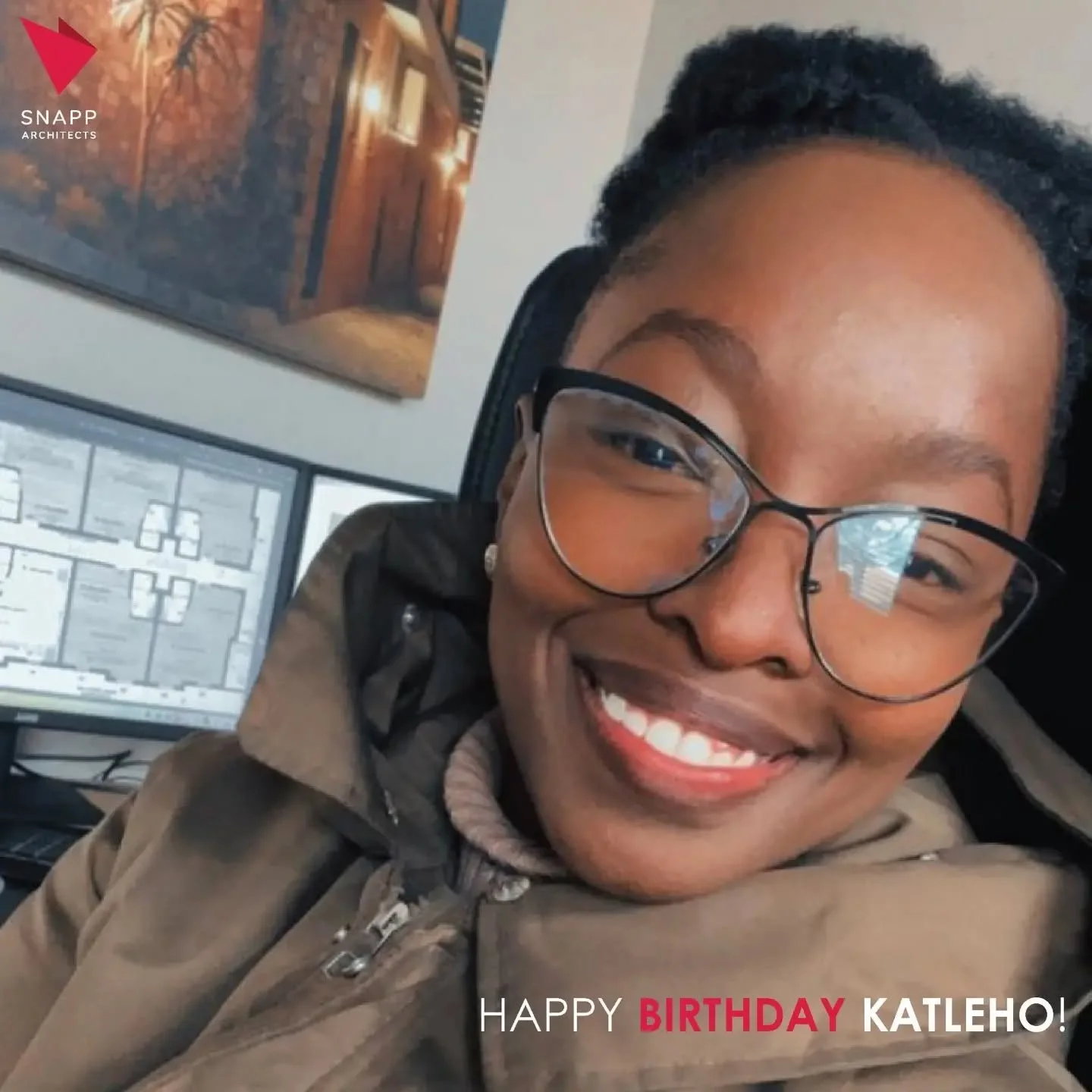🎉 Happy Birthday, Katleho! 🎂
Today, we celebrate a talented architect, a valued director and an amazing person. ✨
Your leadership, dedication, kindness and caring nature make you a special part of SNAPP Architects. The way you lead with both streng