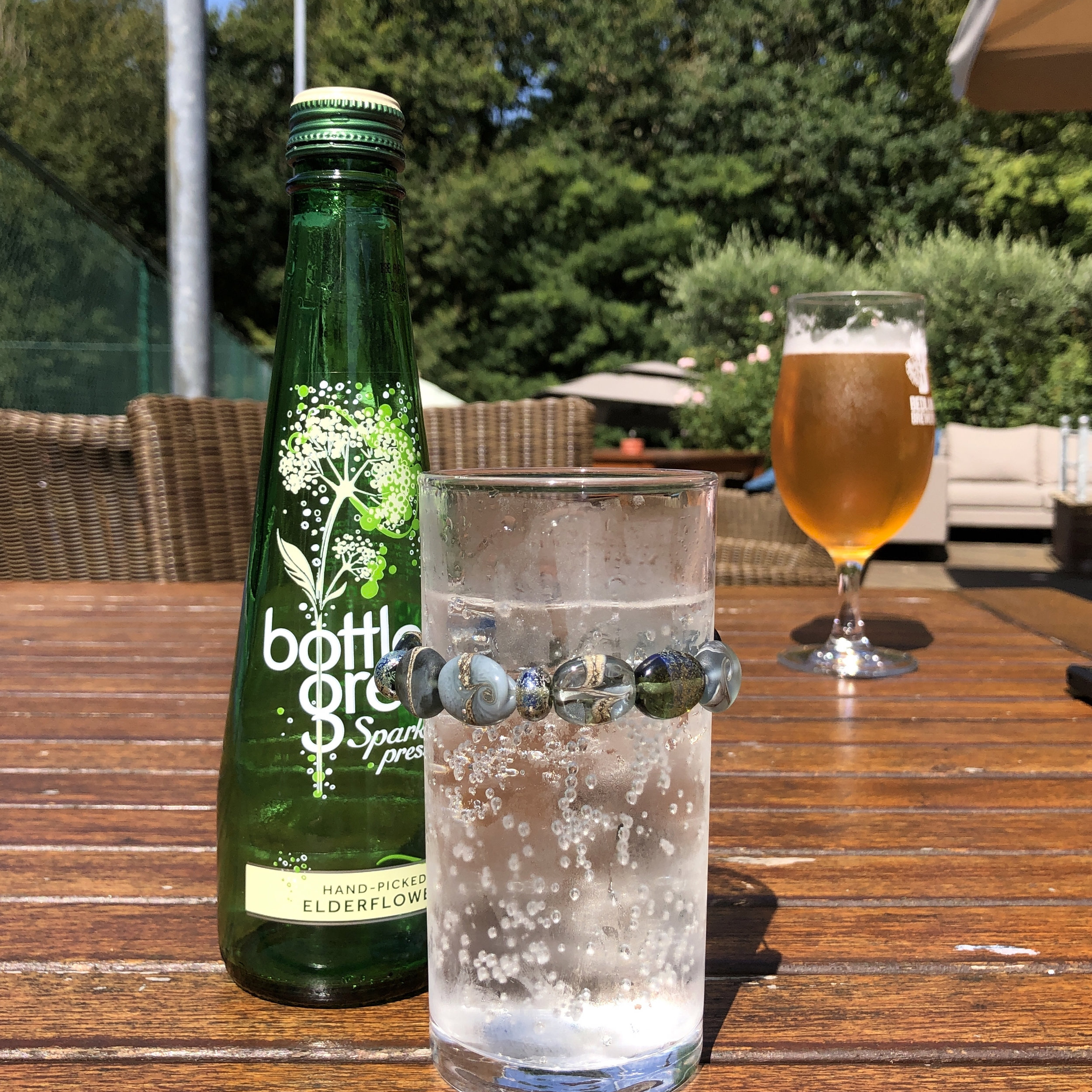 Enjoying a sunny bank holiday lunch at the country club