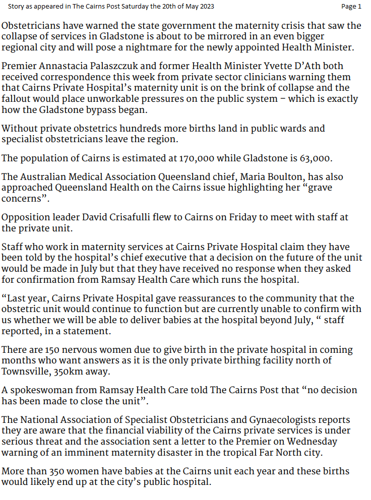 Cairns Post Story Page 1.png