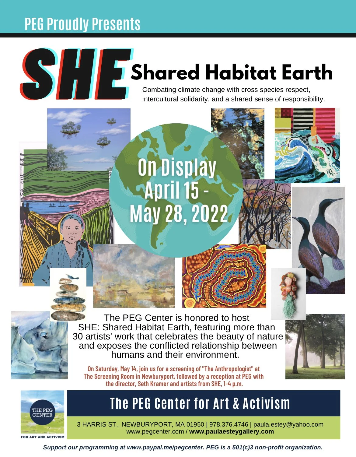 Shared Habitat Earth:  An exhibit series, and a call for action  from over 30 Boston area artists