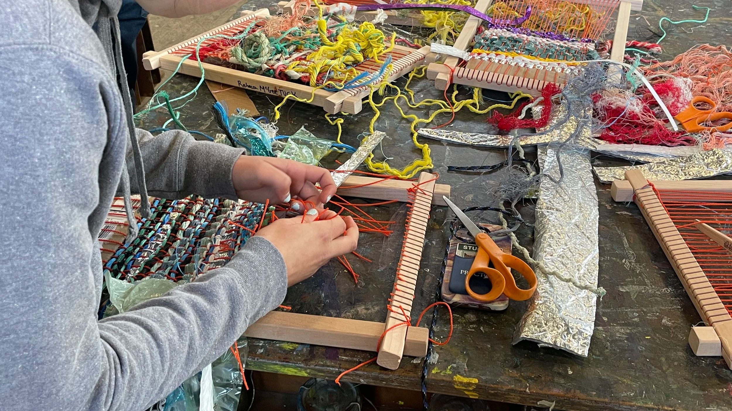 Weaving the Wrack-line with Rebecca McGee Tuck