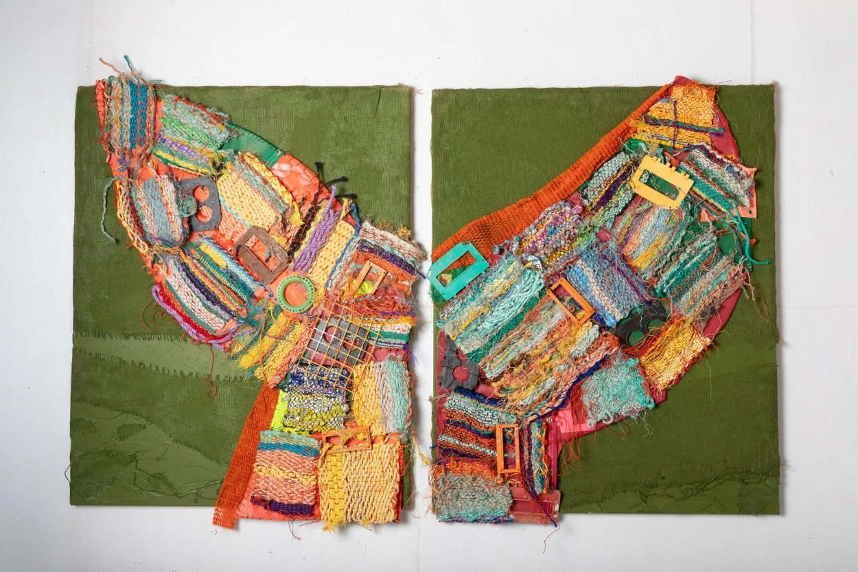 "Troubled Waters" 99x60x2" 
See more info about the making of this piece in the Community Projects section