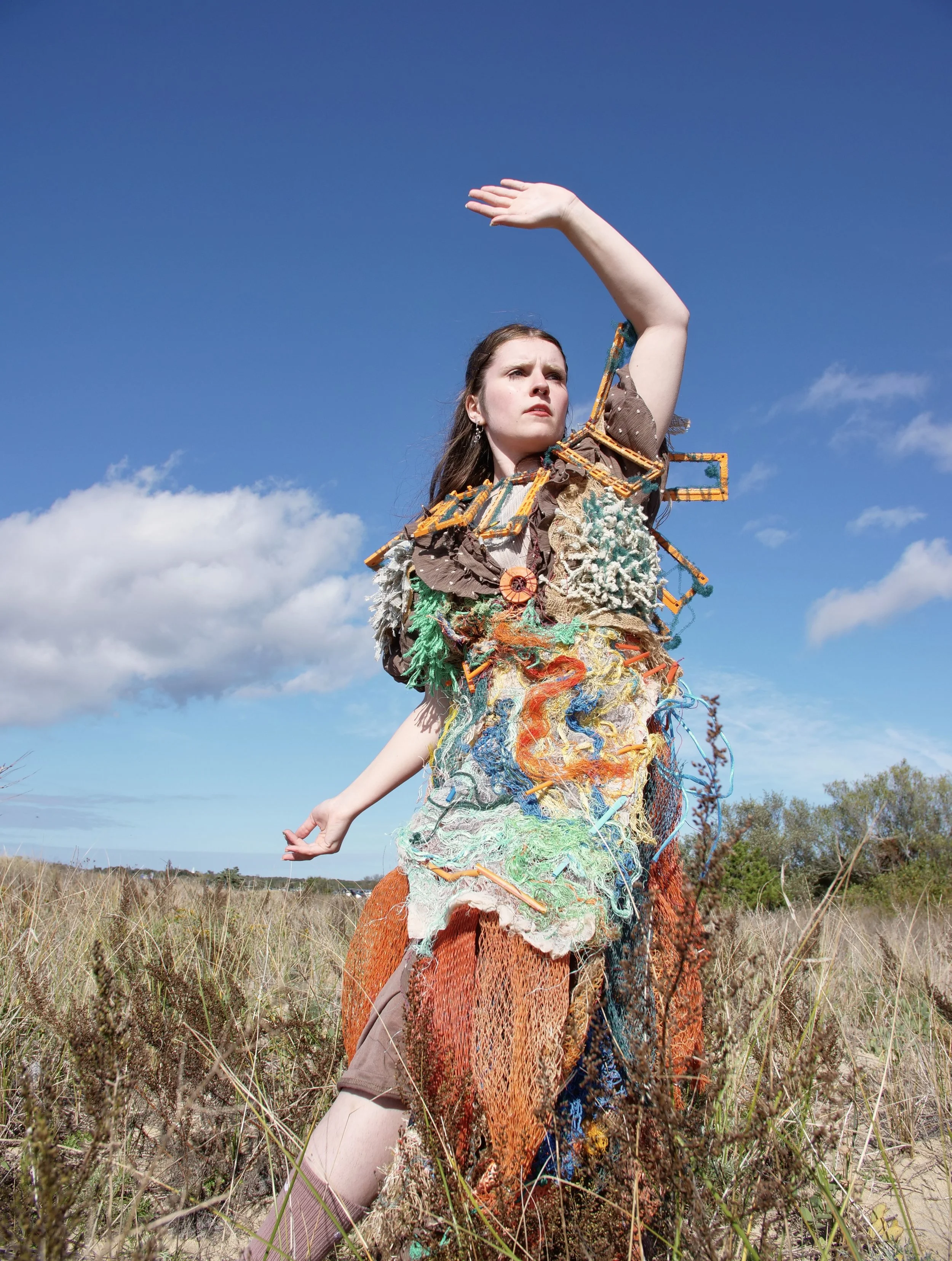 The Nor'easter worn by Liquid Sky eco-dance company member