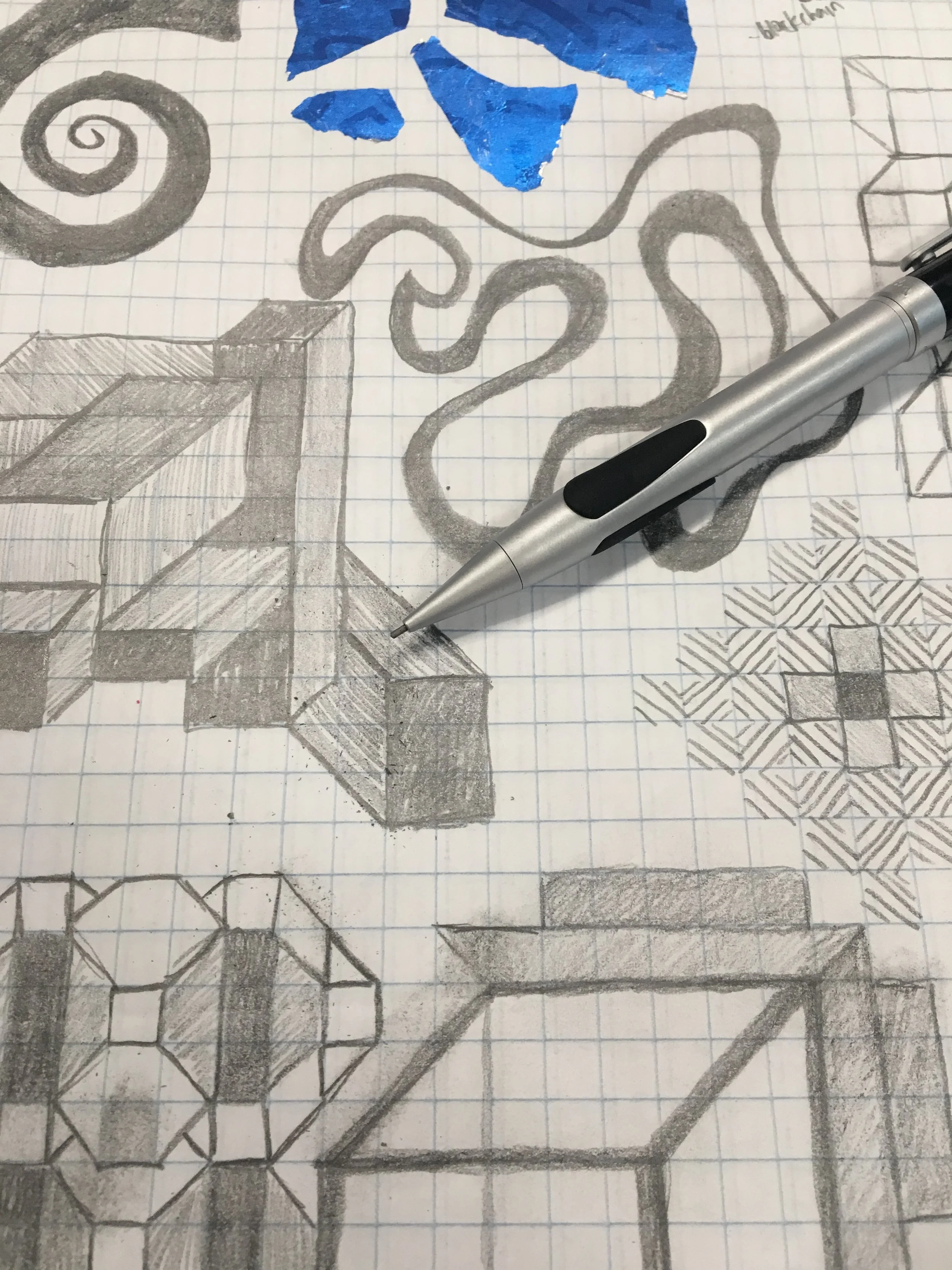 Graph Paper Doodles