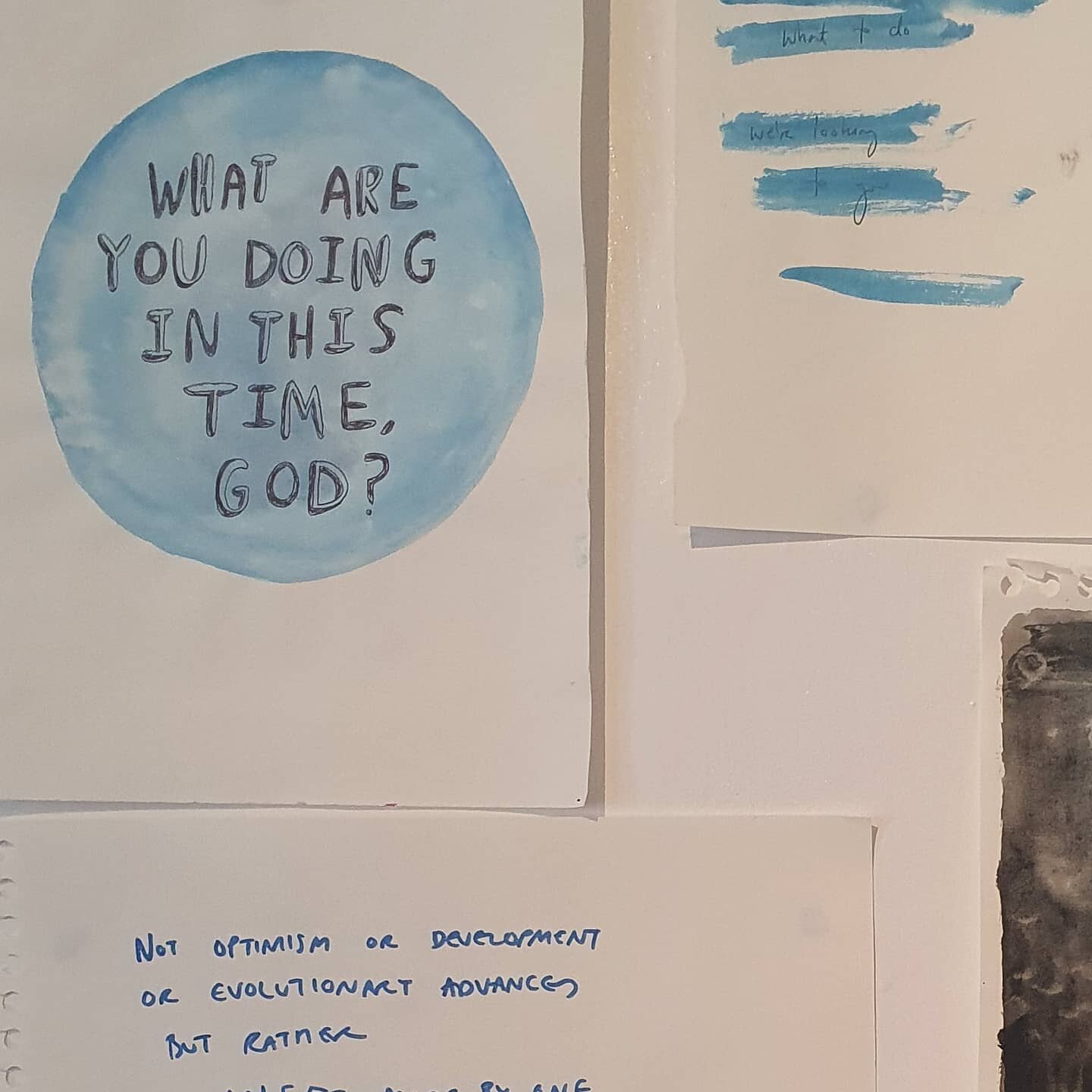 Year in Lockdown//
One year ago I wrote down these words and stuck them on the wall: &quot;What are you doing in this time, God?&quot;
At times its been an expression of pain, of anger - why are you letting this happen? How can there be any good in t
