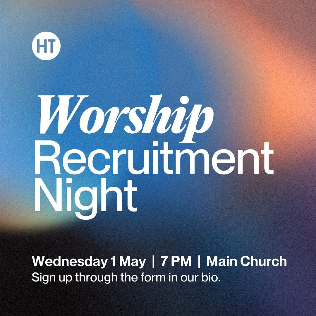 Next Wednesday, the Worship Team will be hosting a recruitment night in the Main Church for anyone who is interested in joining the team. 🙌🏽 We&rsquo;re particularly looking for drummers and electric guitarists, but anyone who can sing or play an i