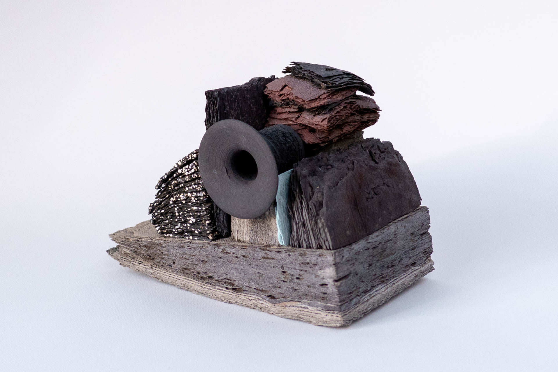   Observations on the means to carry on III , 2018. | Porcelain and Stoneware layered and Wheel-thrown.  Photo credit: Courtesy of the artist 