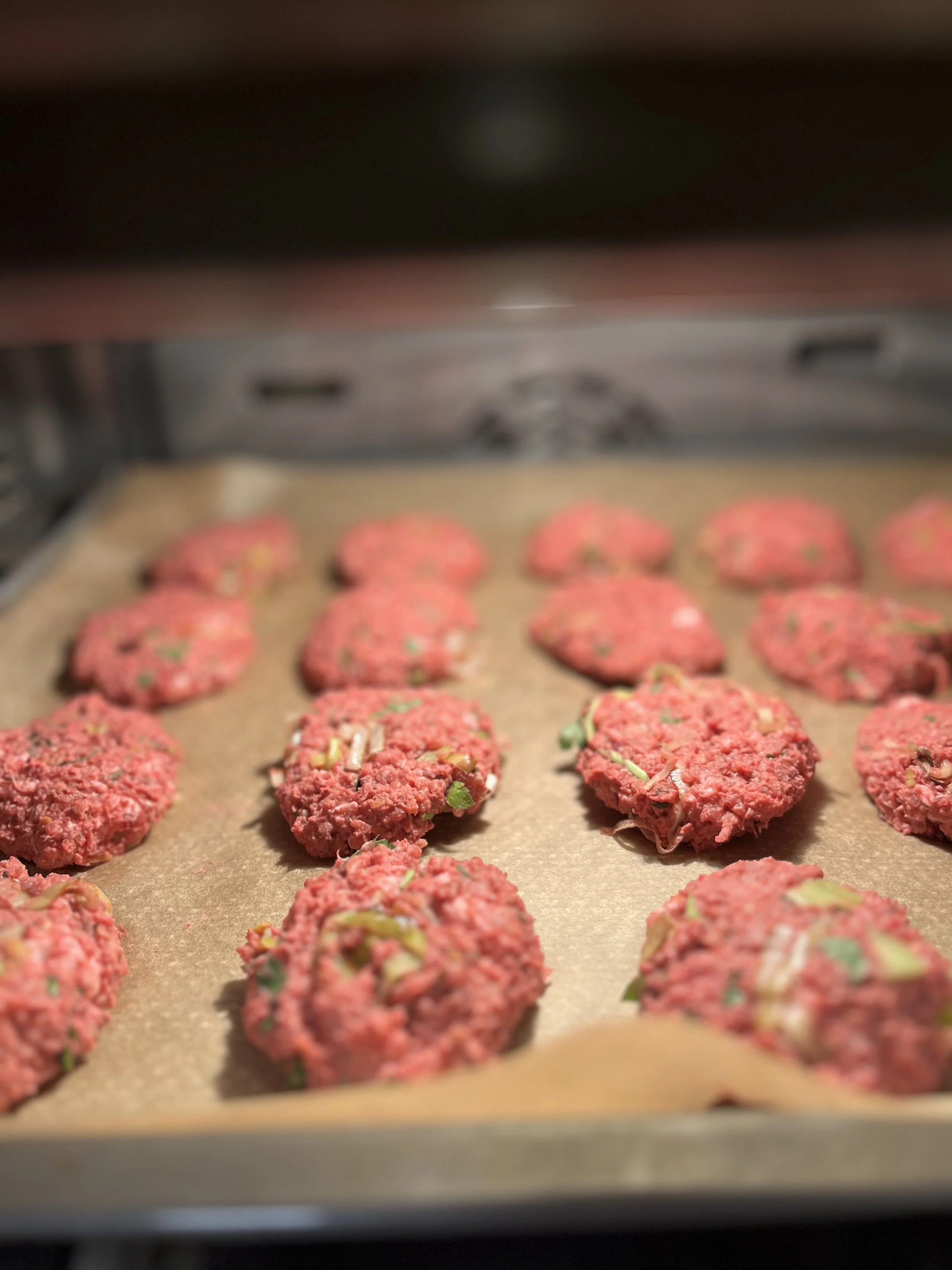 Beetroot & feta patties