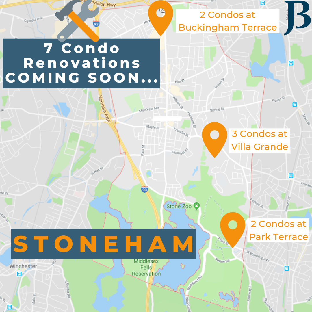 COMING SOON - 7 Condo Renovations in Stoneham, Massachusetts