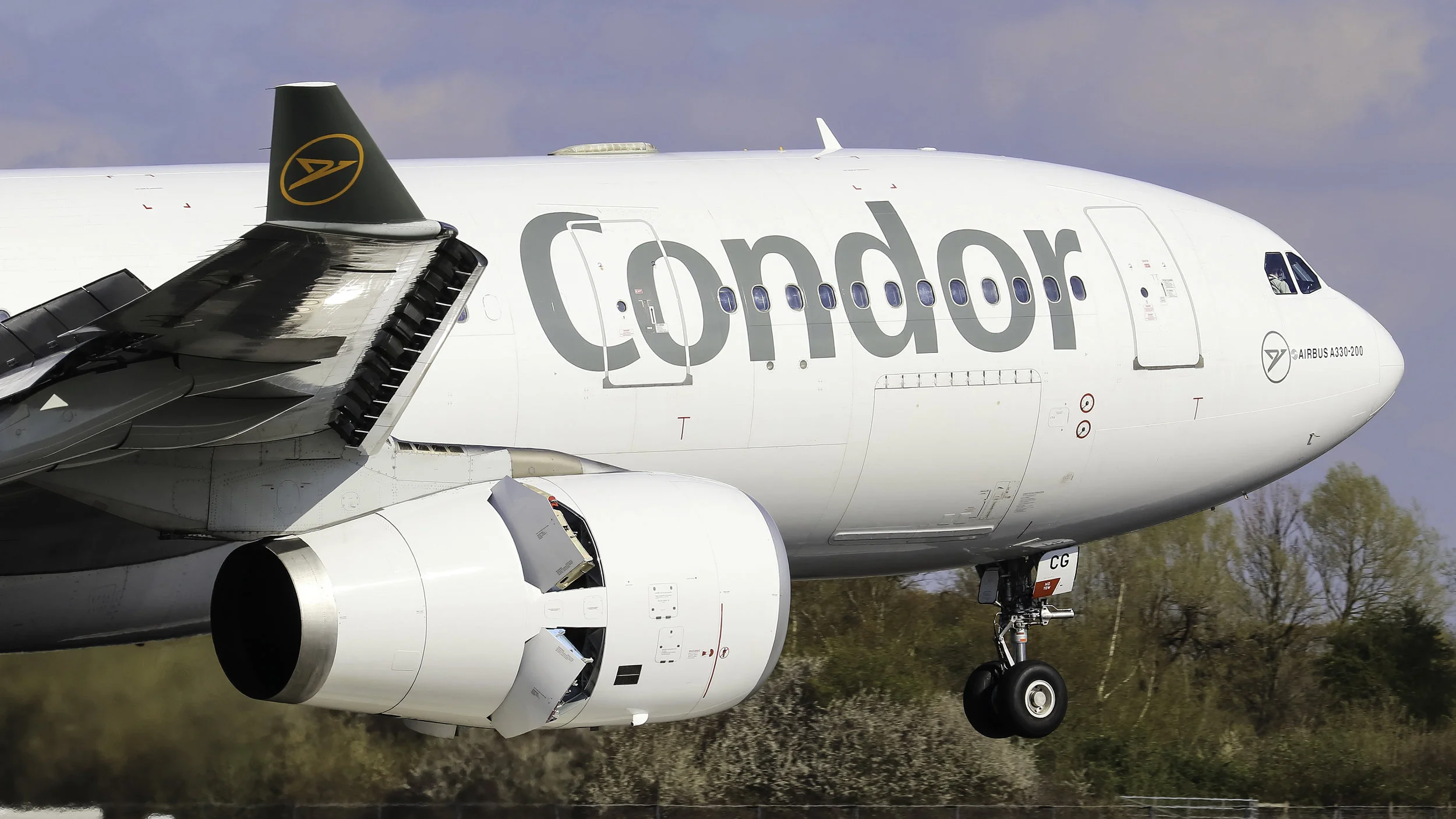 Thomas Cook are currently operating A330-200 G-TCCG with Condor titles and logo on the winglets out of Manchester.Photo with thanks to Jack Crompton.