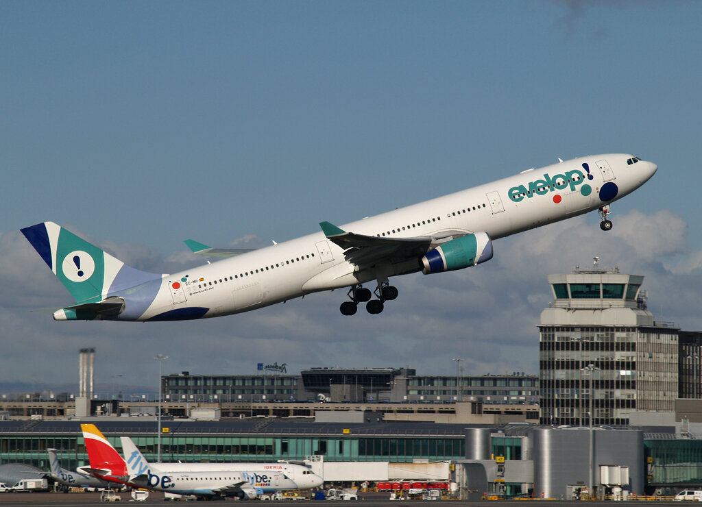 Evelop A330-300 EC-MII (on lease to Jet 2) was beautifully captured by Stuart Prince departing Manchester on 29th October.