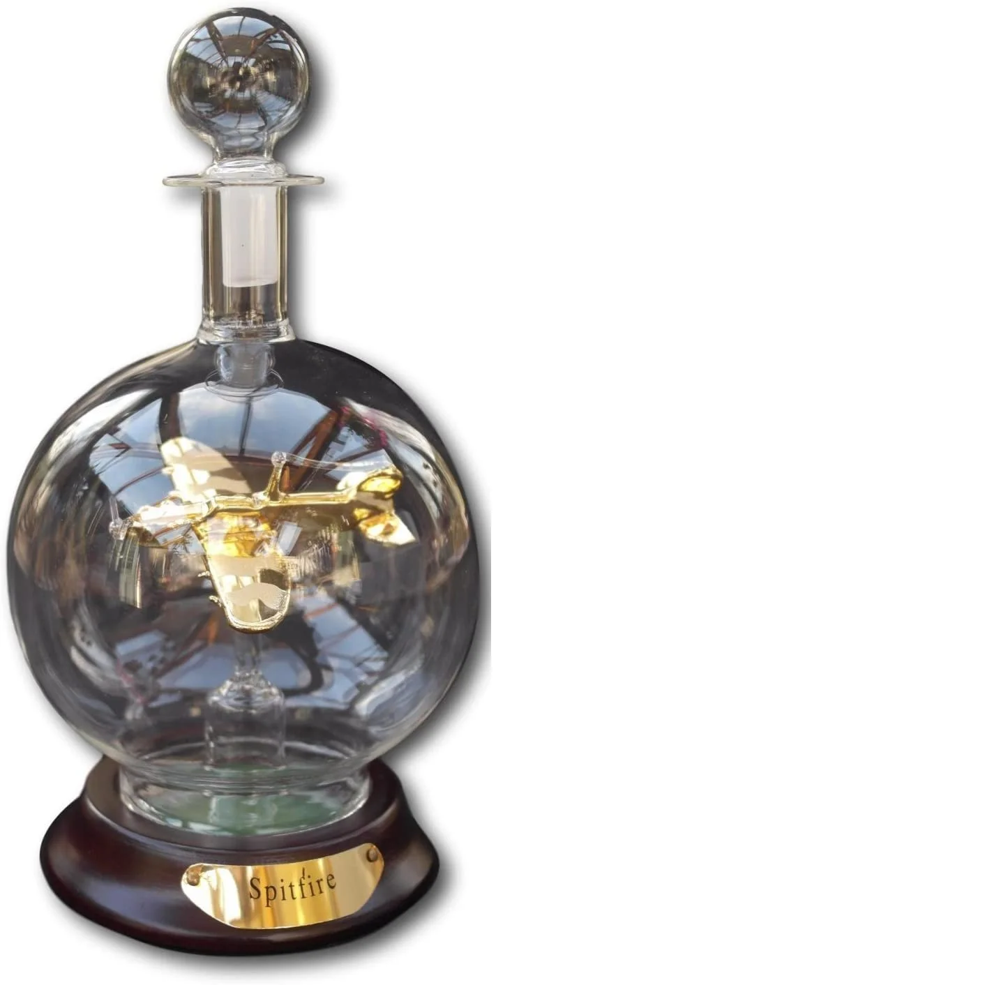 Spitfire Model in Glass Decanter.jpg