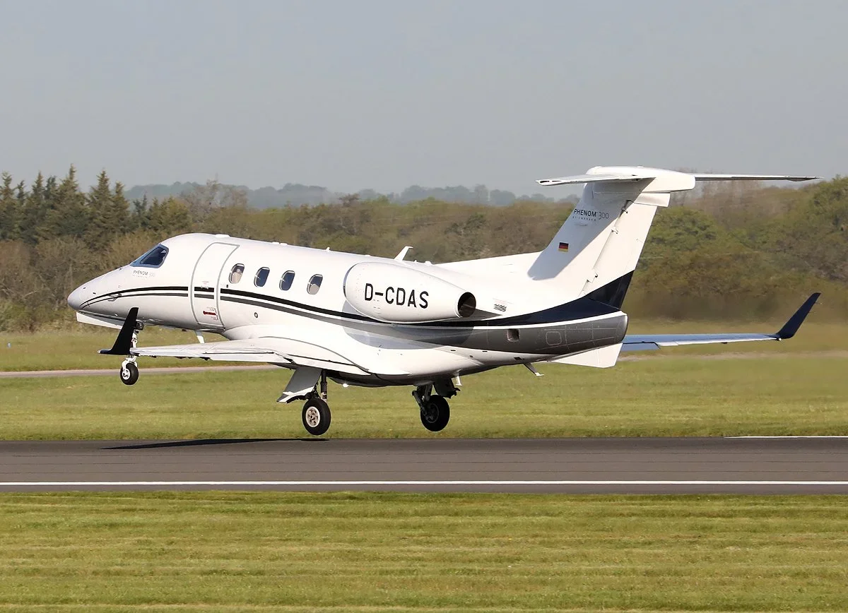 1st May 2026 - DAS Private Jets Embraer 300 D-CDAS departing to Farnborough.  Photo: Steve Seal