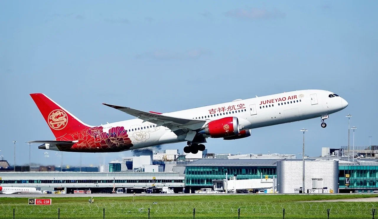 22nd April 2026 - Juneyao Air B787-9 Dreamliner B-226M.  Photo: Paul Rowland
