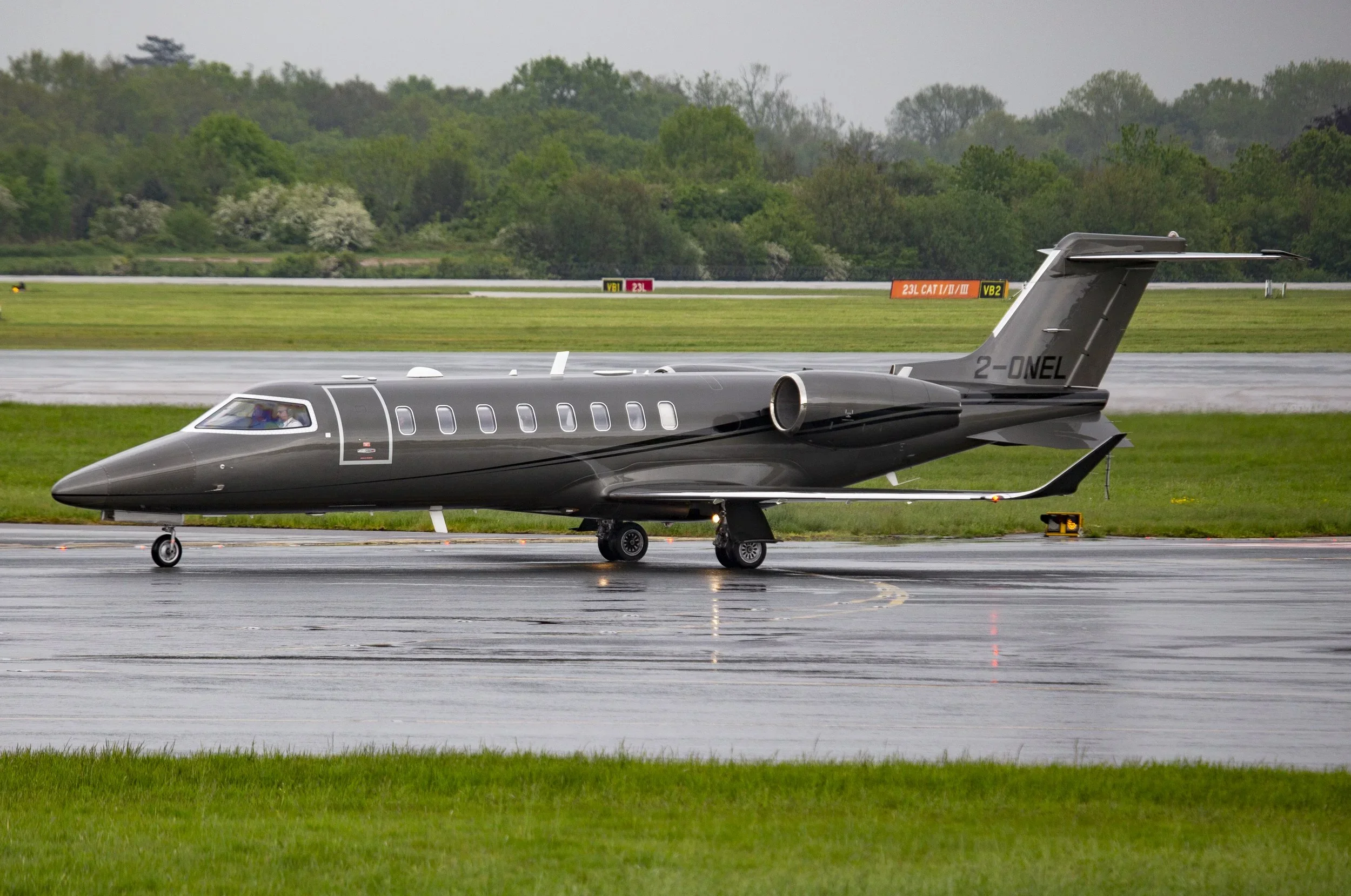 9th May 2026 - a very stormy Manchester and the Northwest today as can be seen from the photos. Debbie Riley was on commentary duty (so out of the wet weather!) and photographed Learjet 75 2-ONEL arriving from Farnborough