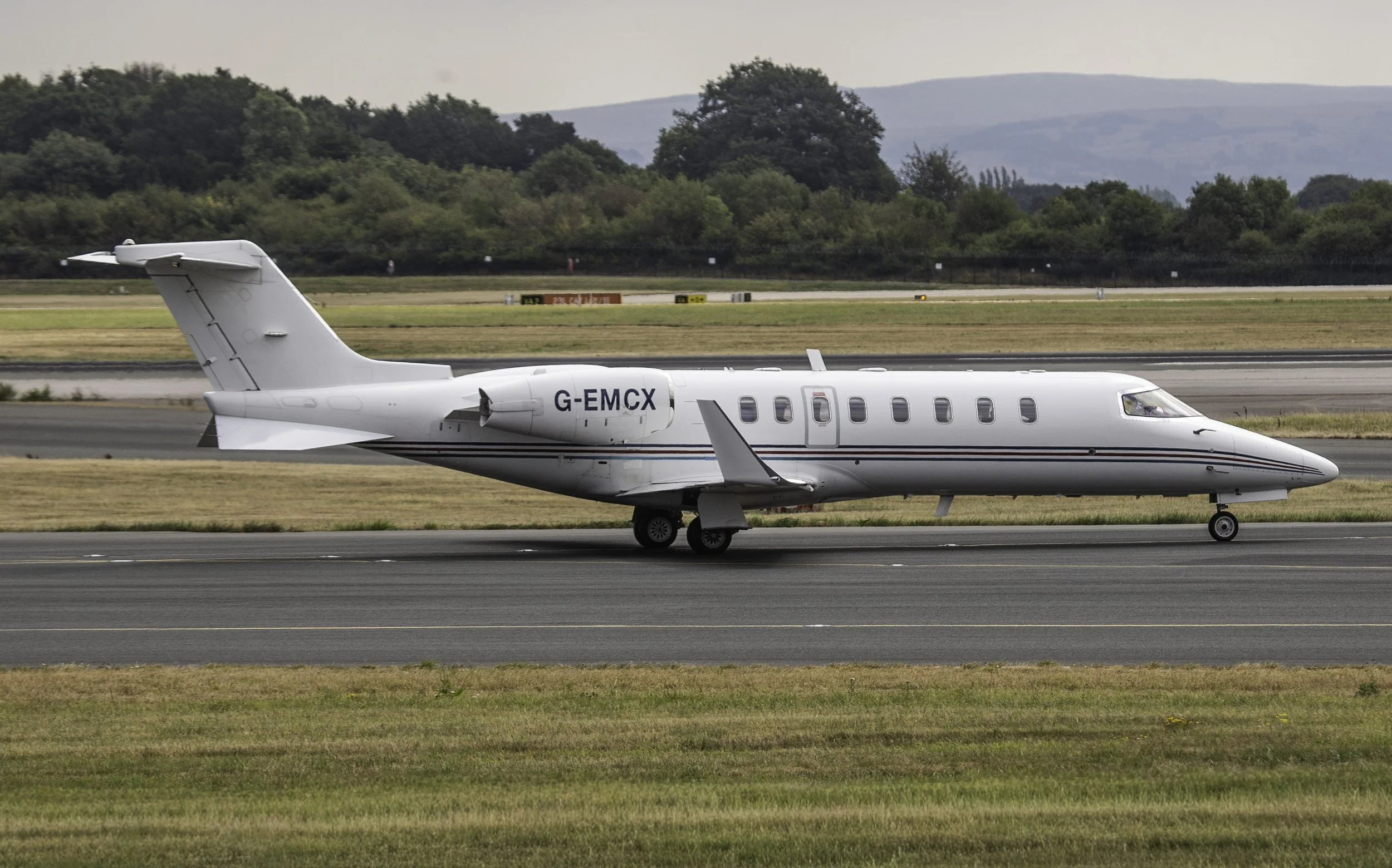 14th August 2026 - 247 Aviation Learjet 45 G-EMCX departing to Belfast International.  Photo: Debbie Riley