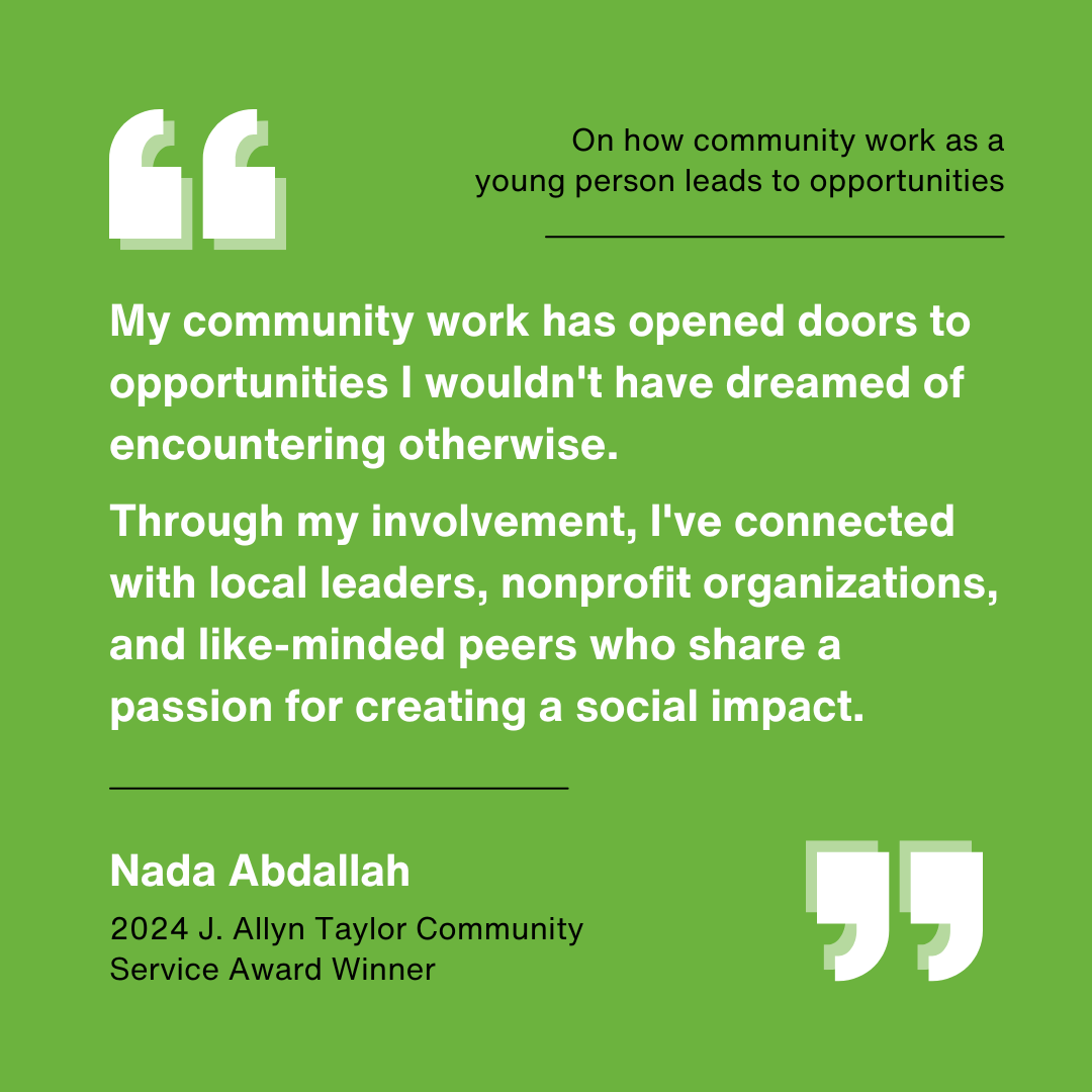 Nada Abdallah - J. Allyn Taylor Award Winner 2024