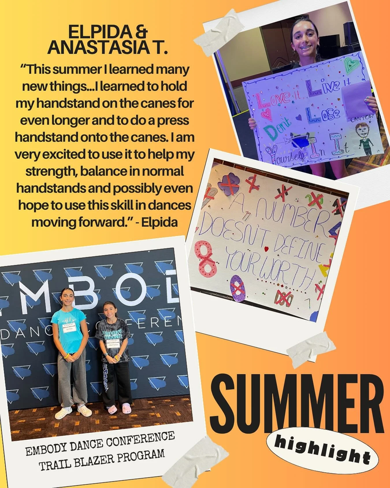 For our next Summer Highlight, sisters Elpida and Anastasia attended @embodydanceconference Trailblazer/Ambassador program in PA this summer!
&bull;
&bull;
&bull;
&bull;
&bull;
&bull;
#Dance #Dancers #SuncoastAcademyOfDance #SuncoastDancers #Suncoast
