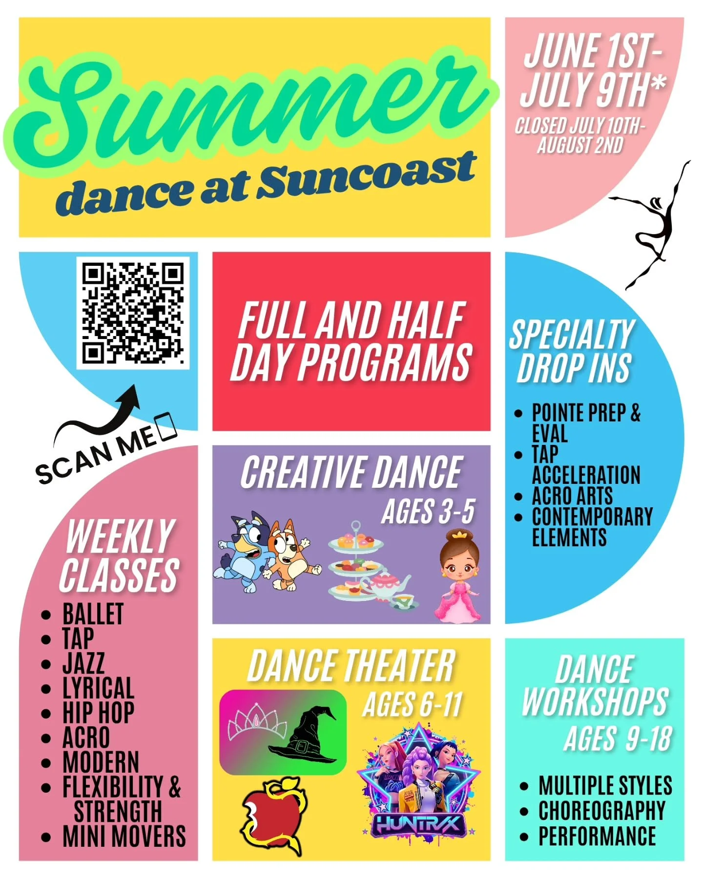 Summer = MORE DANCE 💃☀️

Our summer schedule is LIVE and we can&rsquo;t wait to dance with you!
Weekly classes + fun programs all summer long 🎉

✨ Save your spot now
✨ Link in bio

.
.
.
#Suncoastacademyofdance #summerdance #kidsdance #palmharbor #