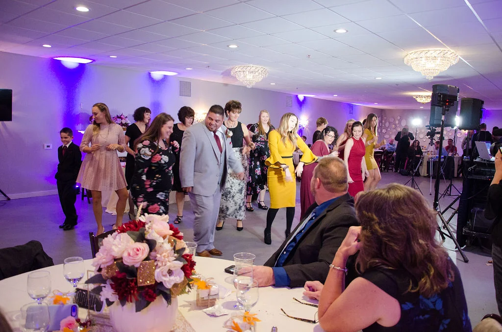 Dancing inside the Riverside Room