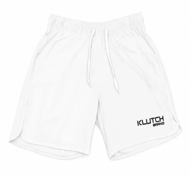 7" White Klutch Shorts
