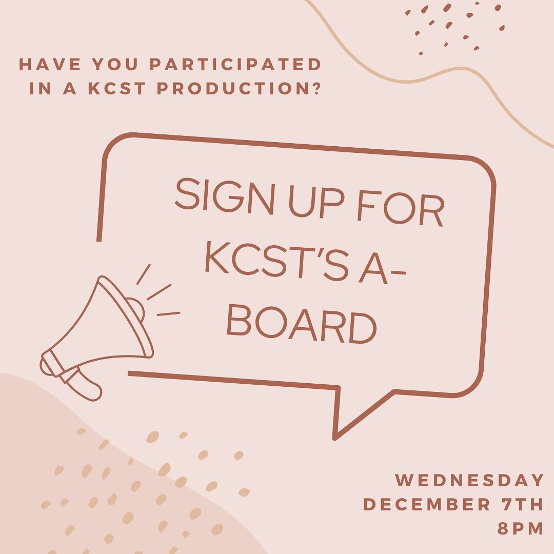📣❗️It&rsquo;s time to sign up for A-BOARD❗️📣

Have you participated in at least 1 KCST Production??? (including Virtual Shakescenes during the 2020-2021 year) then sign up right now to help select the productions for our upcoming spring season!!!

