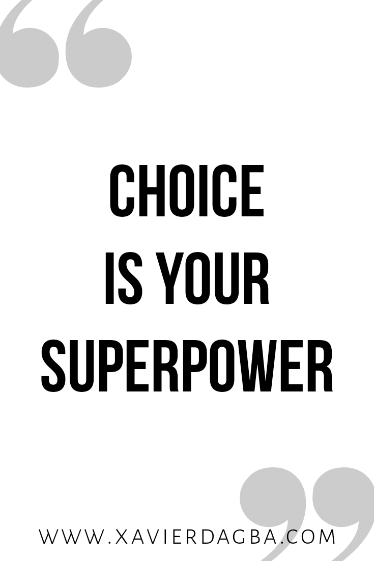 Choice is your superpower | motivational &amp; inspirational quote