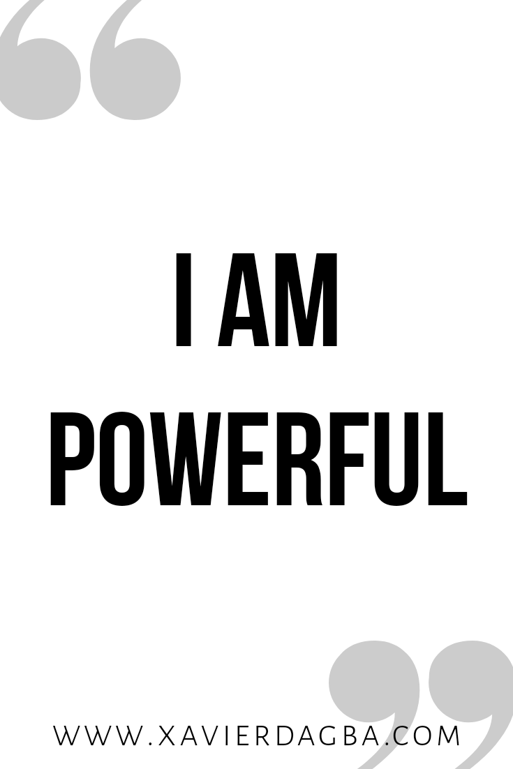 I am powerful affirmation | motivational &amp; inspirational quote