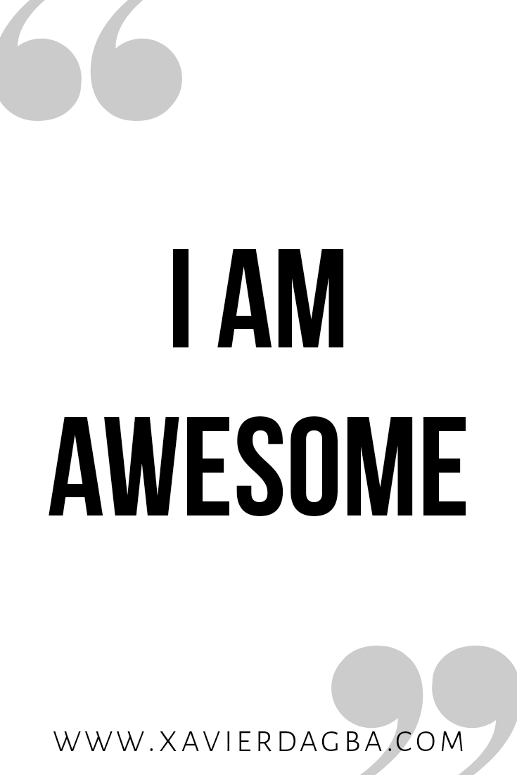 I am awesome affirmation | motivational &amp; inspirational quote