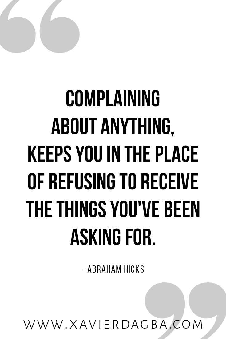 Stop complaining quote. inspiration, motivation