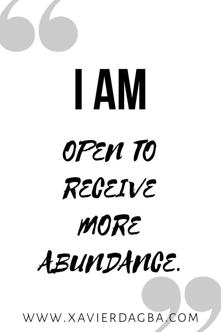 Abundance affirmation