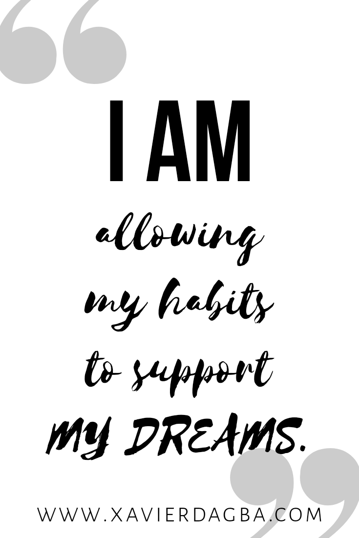 Affirmations on habits