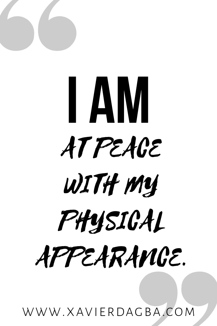 Physical appearance affirmation