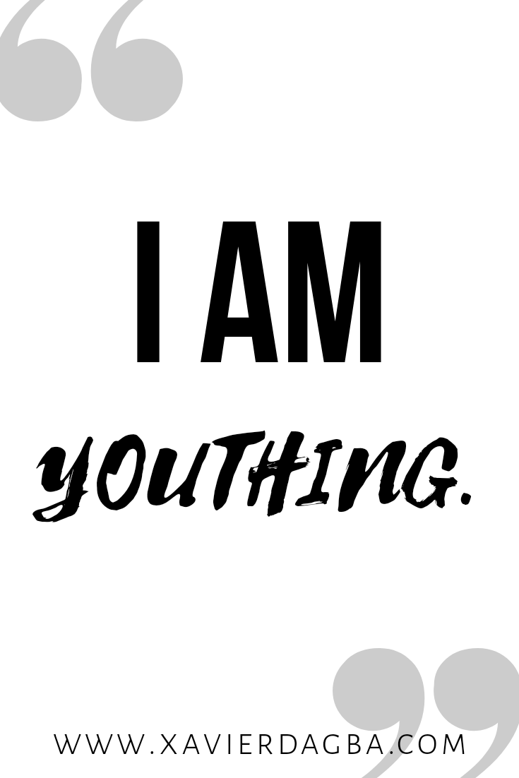 Affirmation on youth.