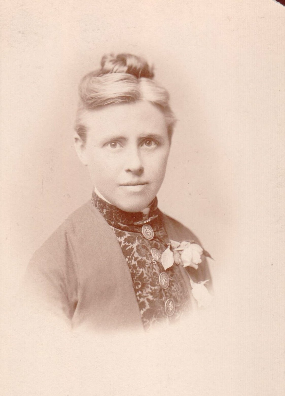 Sara Genevra (Mrs. H. S.) Lake (1844-1921), Olympia spiritualist and suffragist. First Spiritual Temple