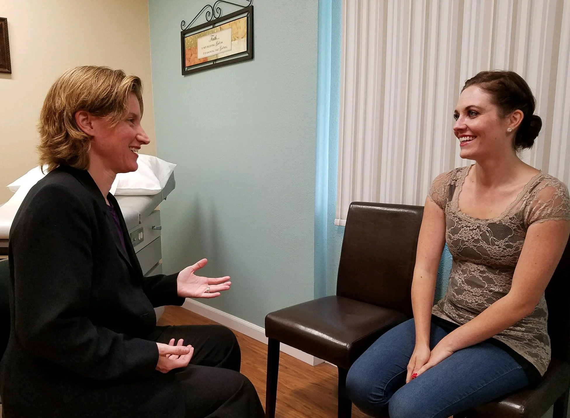 Dr. Theresa Stigen with Patient