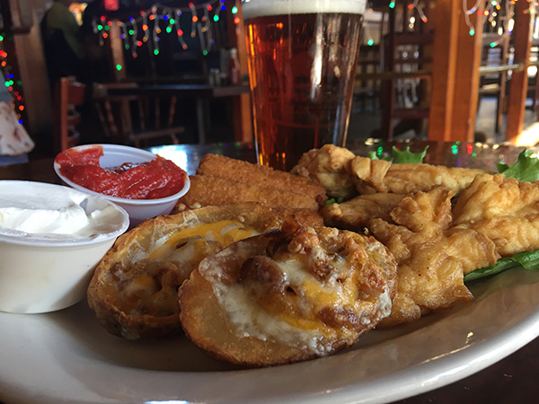 BARON'S SAMPLER Your choice of 3 of following: Buffalo or Regular Chicken Tenders (3) Cheese Sticks (3) Spring Rolls (3) Jalapeño Poppers (3) Potato Skins (2) or Fries