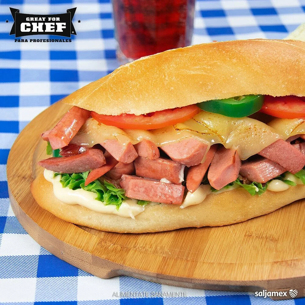 El cl&aacute;sico mexicano con el toque Great For Chef. Maxi tortas de Salchicha Great For Chef. 
Disponible en Sam&rsquo;s Club
www.greatforchef.com
#torta  #salchichas #greatforchef #antojo #yummy